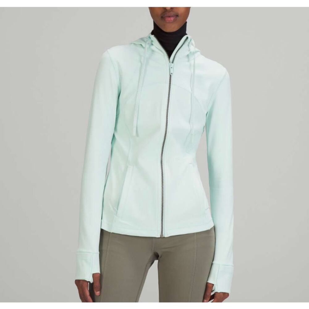 Lululemon Hooded Define Jacket *Nulu Delicate Mint Full Zip Women's Size 12